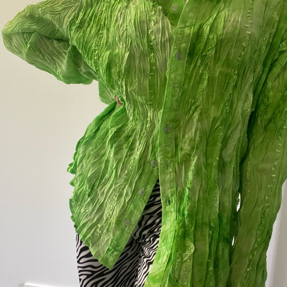 SOLD- Vintage neon Y2K blouse - Picture 3 of 10